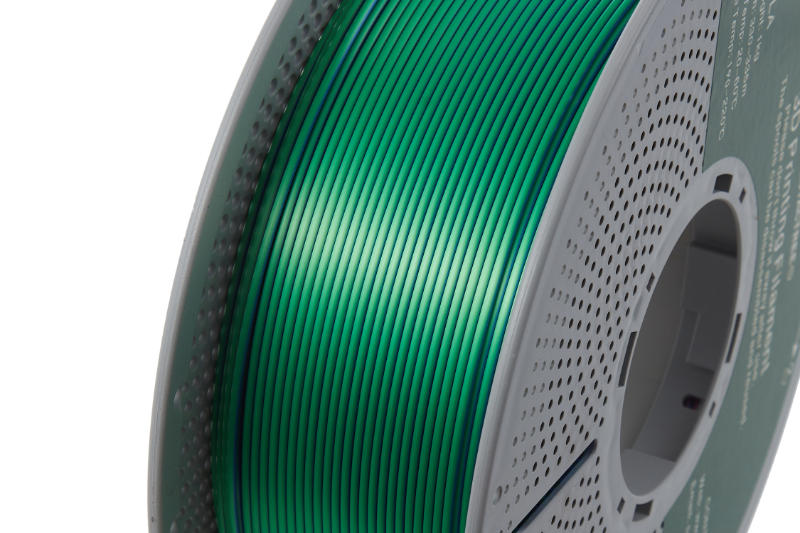 PLA SILK Multicolor Red&Green&Dark Blue 1 Kg - 1,75mm