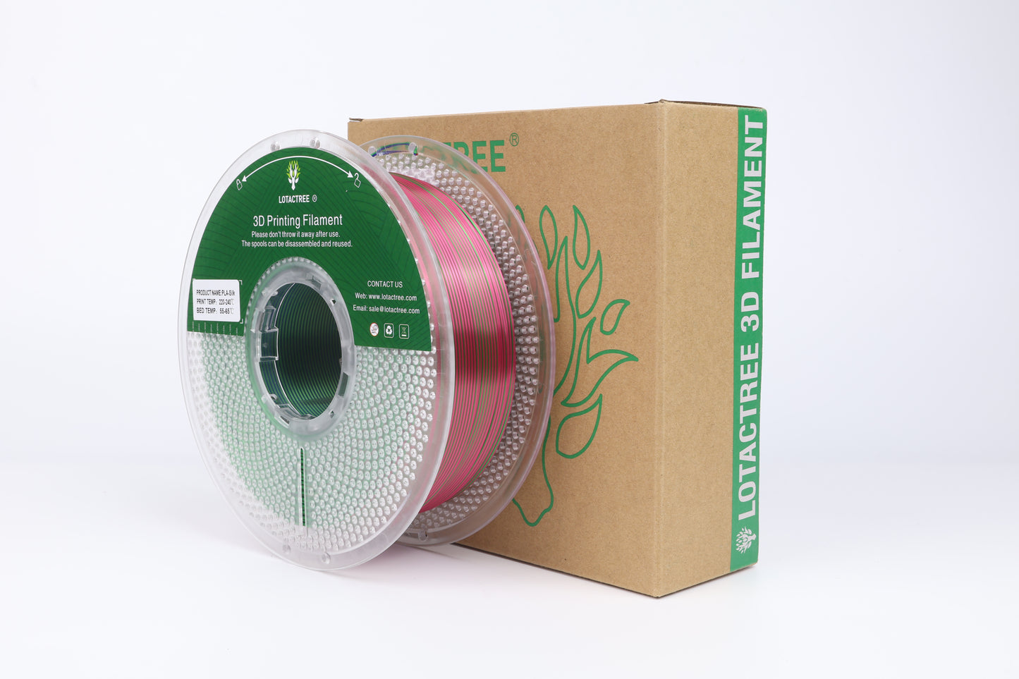 PLA SILK Multicolor Red&Green&Dark Blue 1 Kg - 1,75mm
