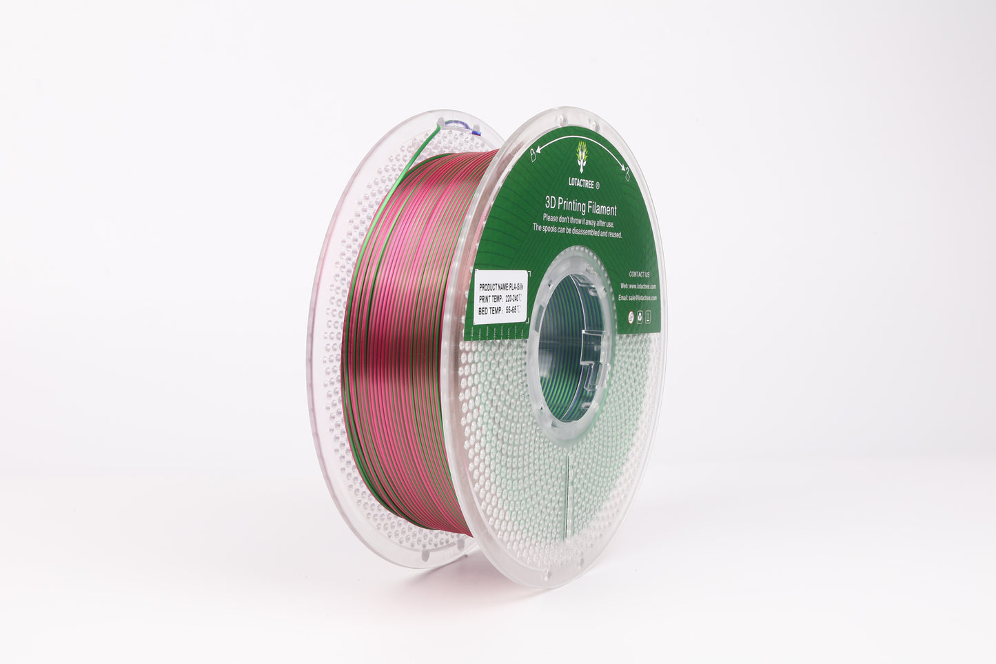 PLA SILK Multicolor Red&Green&Dark Blue 1 Kg - 1,75mm