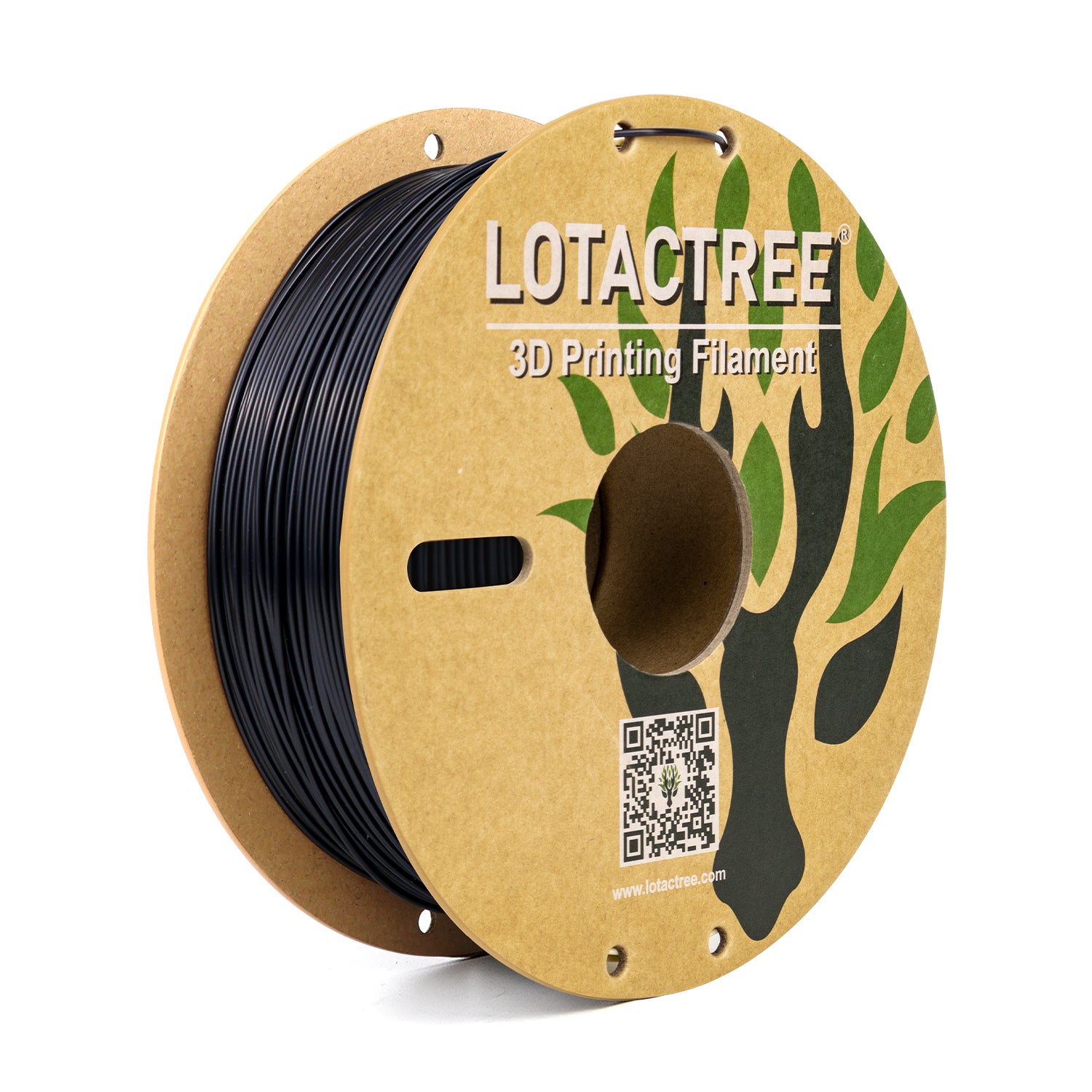 Black PLA Force Filament 1.75mm, Toughened PLA-F 3D Printer Filament