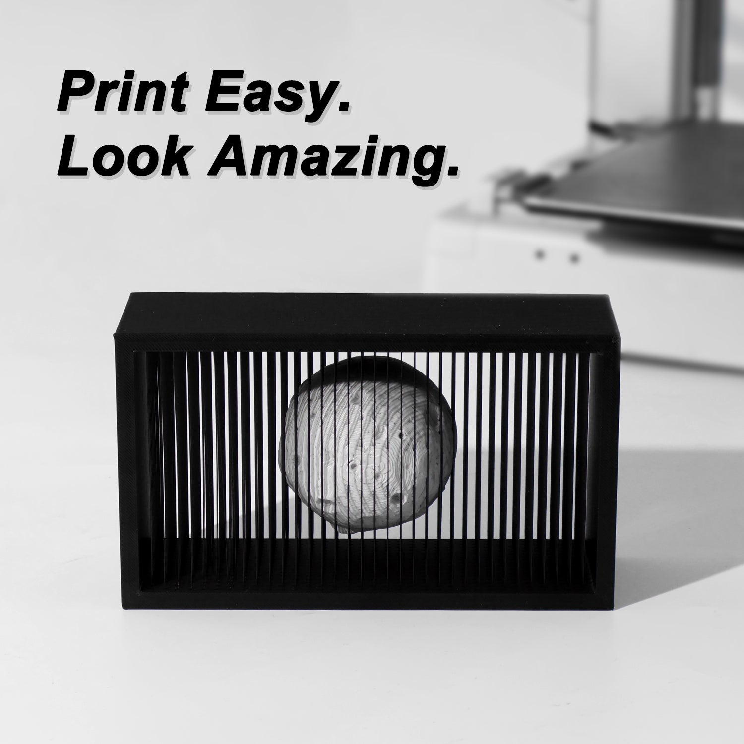 Black PLA Force Filament 1.75mm, Toughened PLA-F 3D Printer Filament