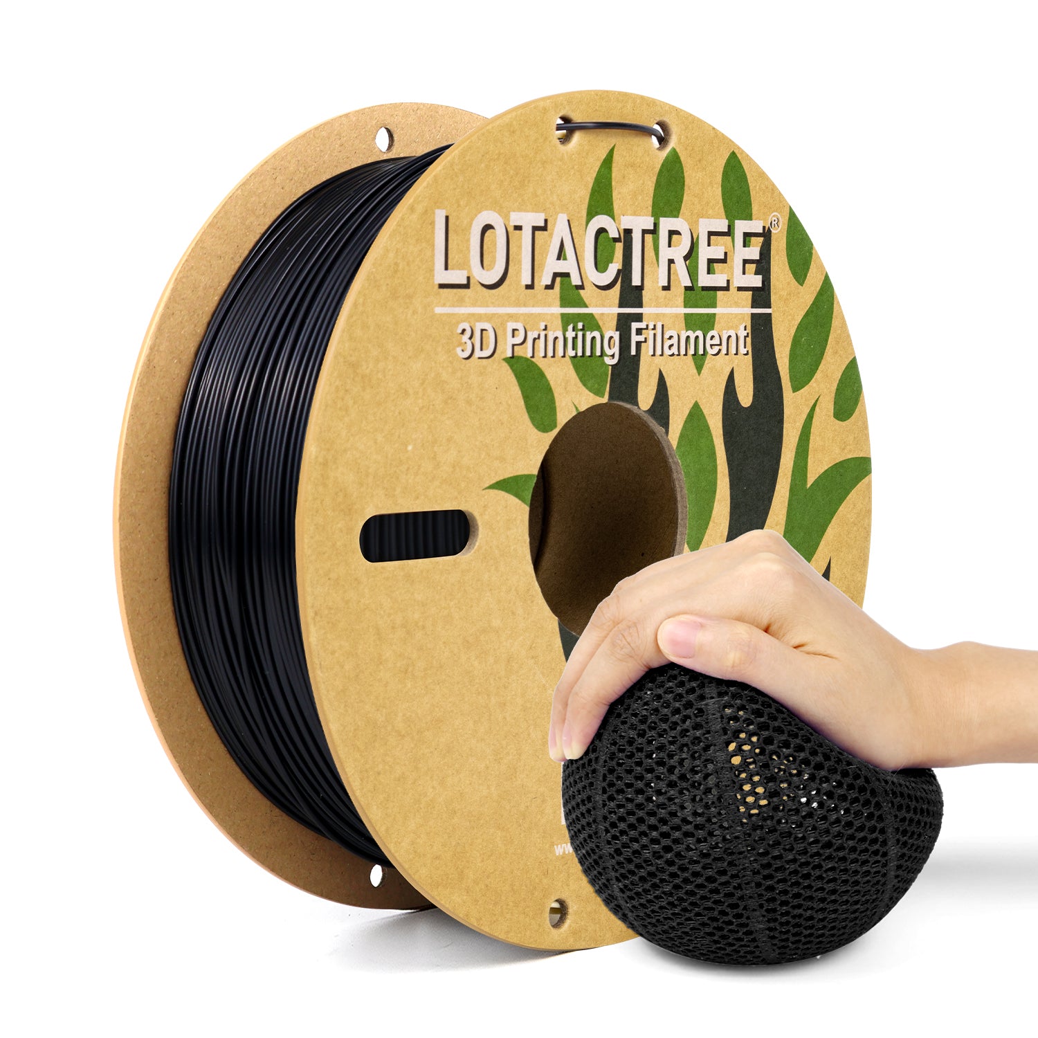 Black TPU Filament 1.75mm, TPU 95A Rubber-Like 3D Printer Filament, Flexible Filament Accuracy +/-0.03mm