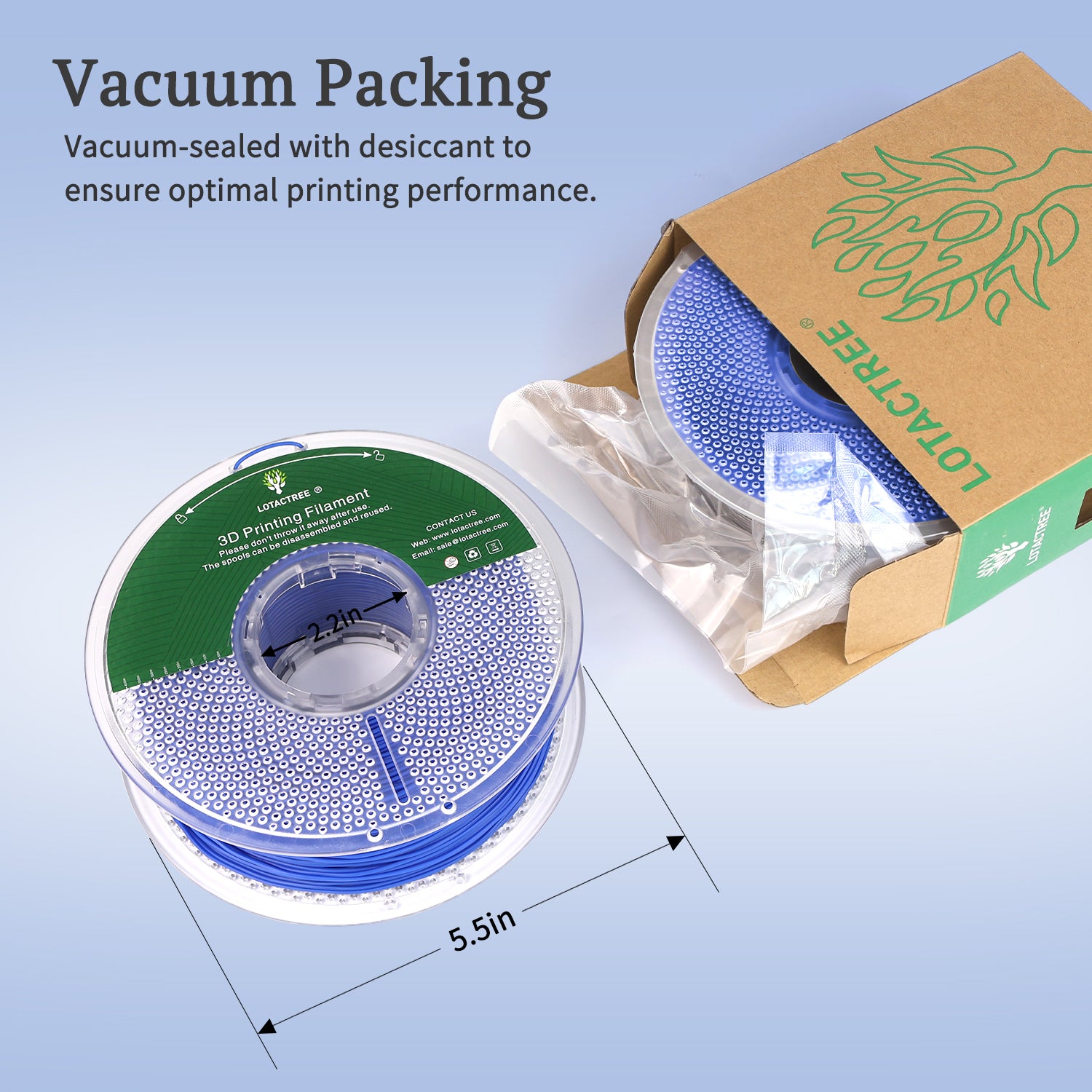 Blue TPU Filament, 95A TPU Filament 1.75mm +/-0.03mm, Rubber-Like Soft 3D Printer Filament