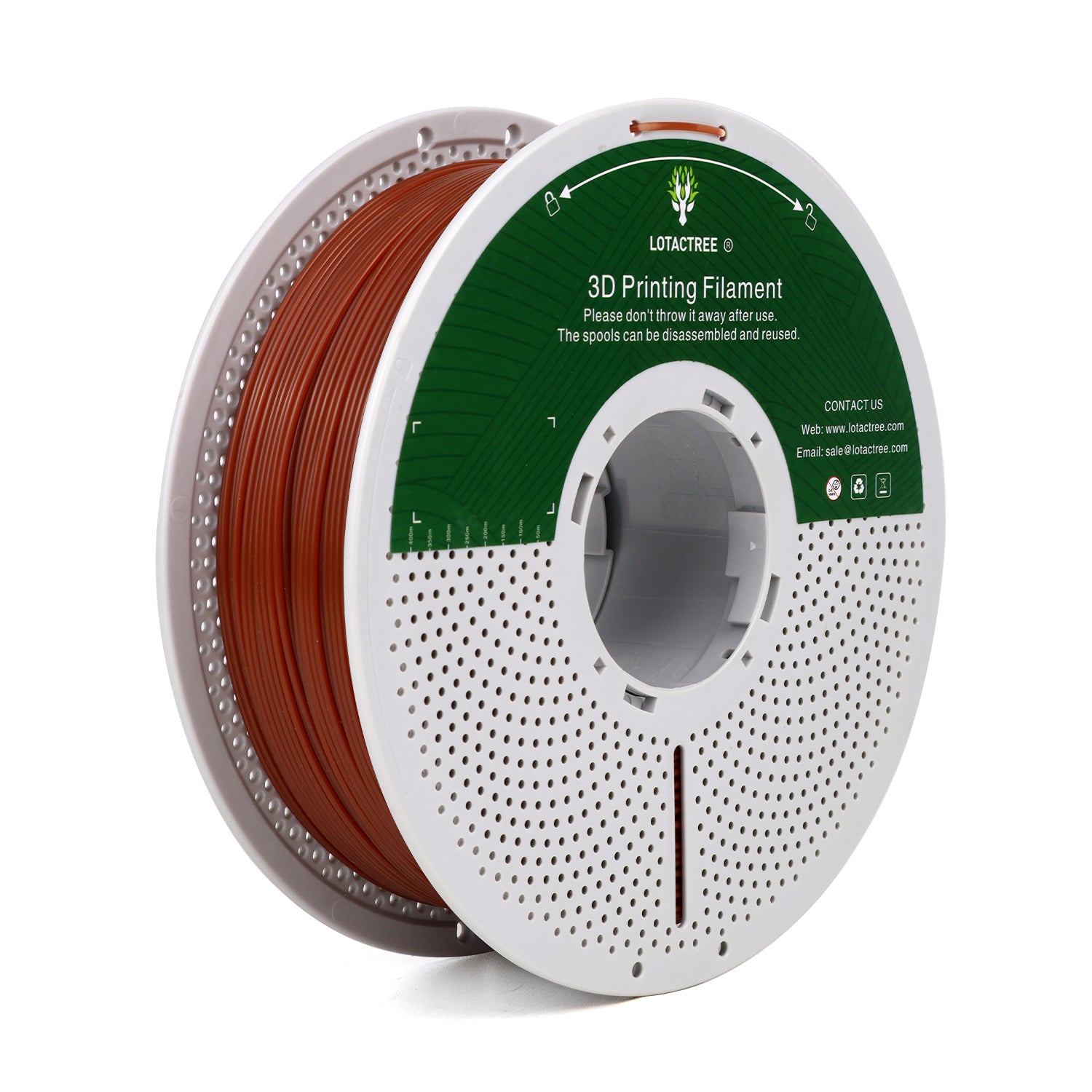 Brown PLA Force Filament, PLA 3D Printer Filament 1.75mm, Neatly Wound PLA Filament 1KG(2.2LBS)