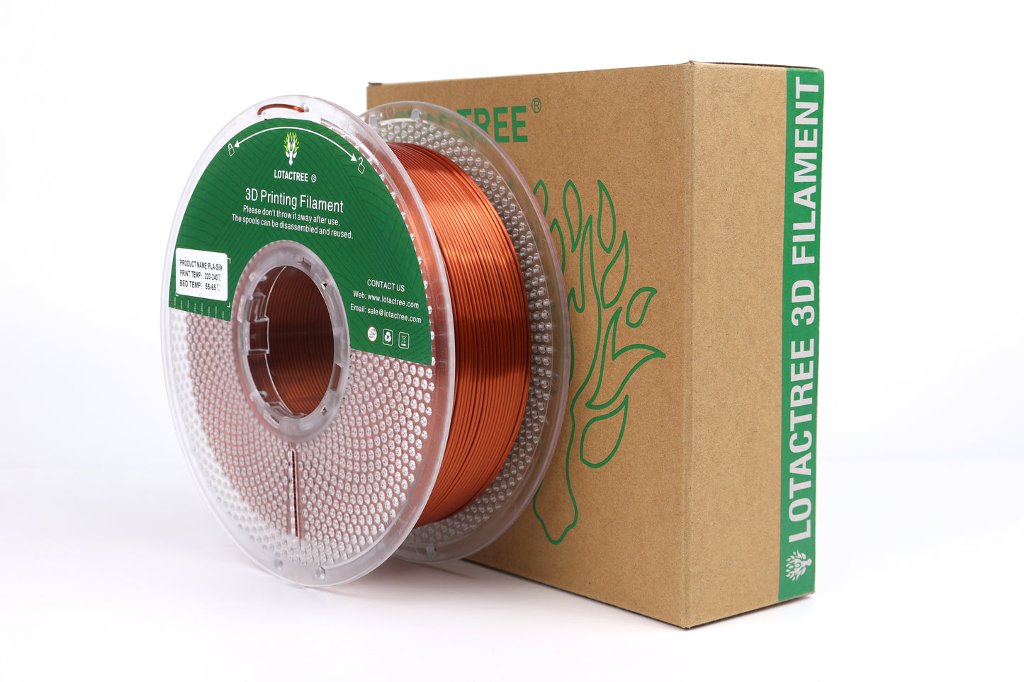 PLA Silk Lotactree 3D Red Copper