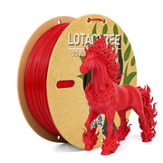 PLA Force Filament Dark Red 1.75mm, Toughened PLA 3D Printer Filament 1KG (2.2lbs)