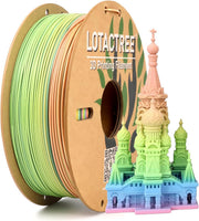 PLA Force Filament Macaron, 3D Printer Filament 1.75mm ± 0.03mm, Pink Blue Green Gradient PLA Filament 1KG(2.2LBS)