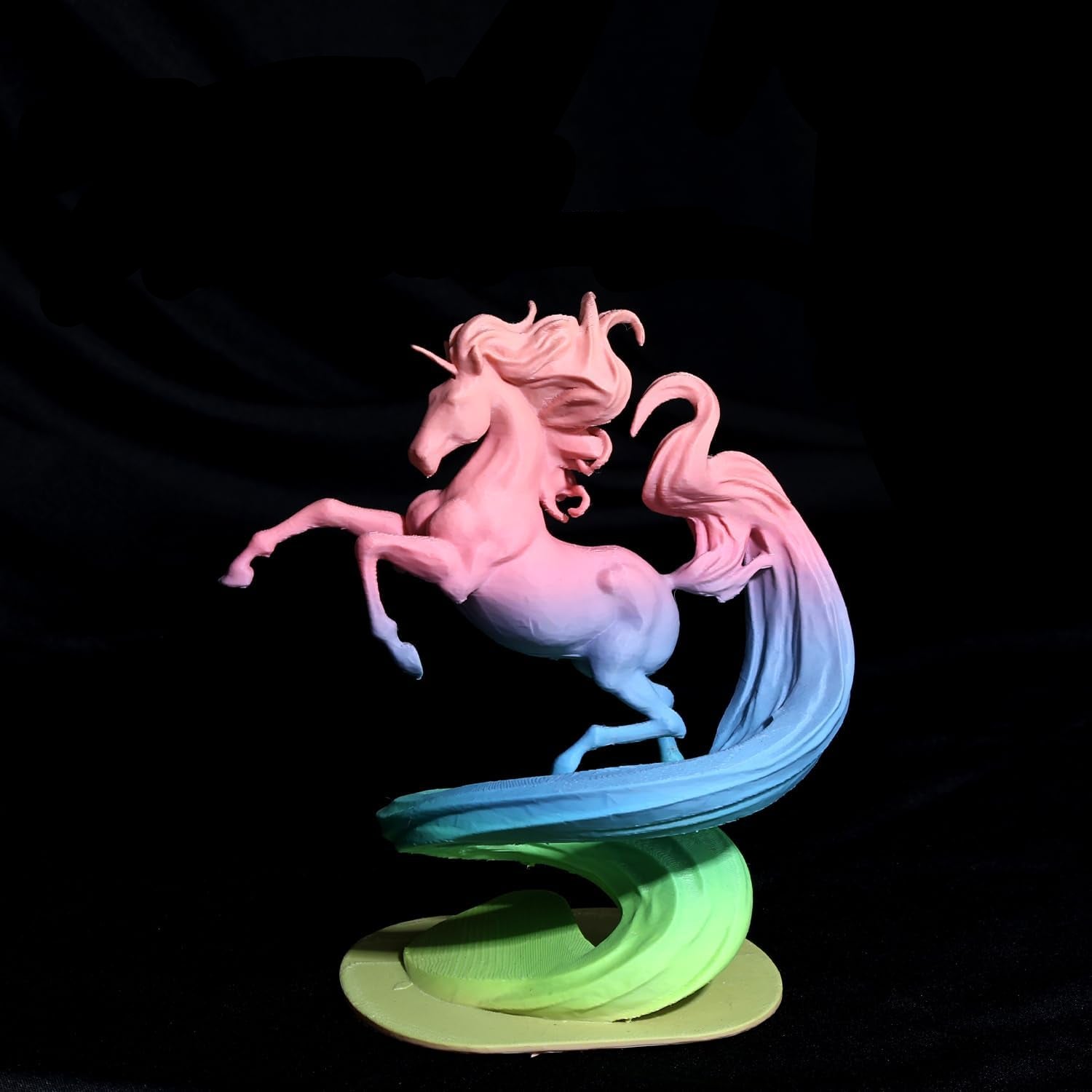 PLA Force Filament Macaron, 3D Printer Filament 1.75mm ± 0.03mm, Pink Blue Green Gradient PLA Filament 1KG(2.2LBS)