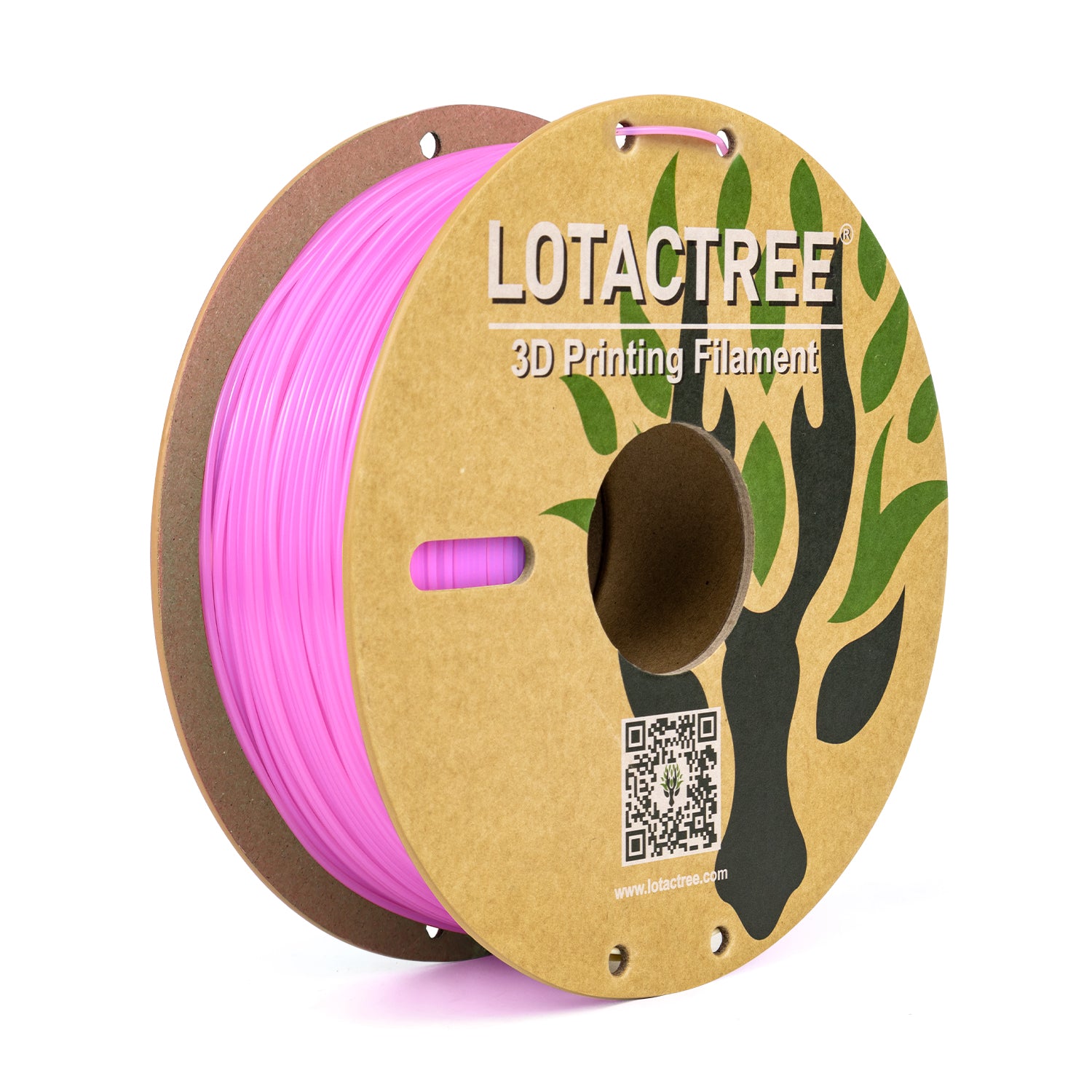 Pink Translucent PLA Filament, 3D Printer Filament 1.75mm, 1KG Spool (2.2 lbs)