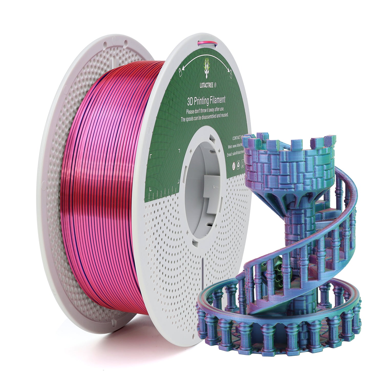 Silk PLA 3D Filament Lotactree 1KG