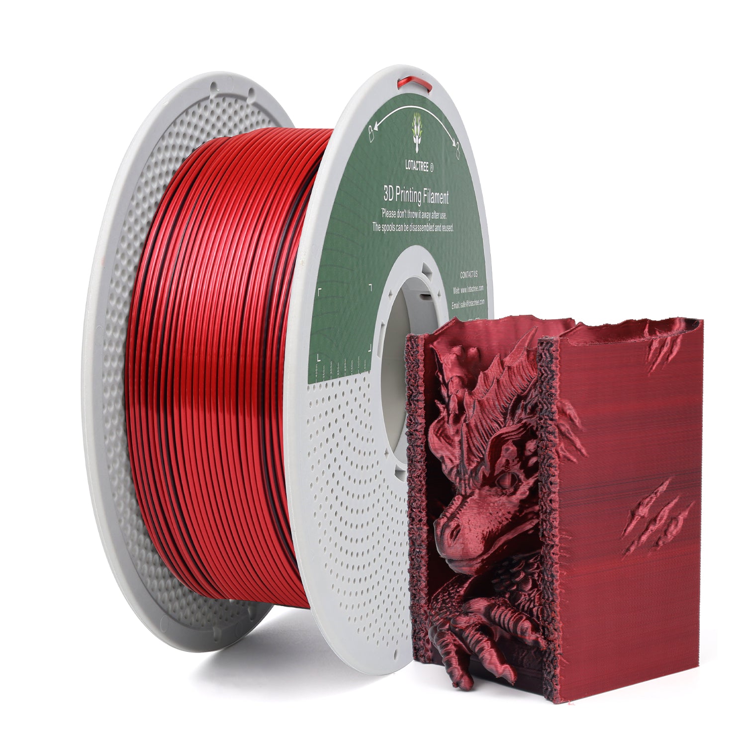 Silk PLA 3D Filament Lotactree 1KG
