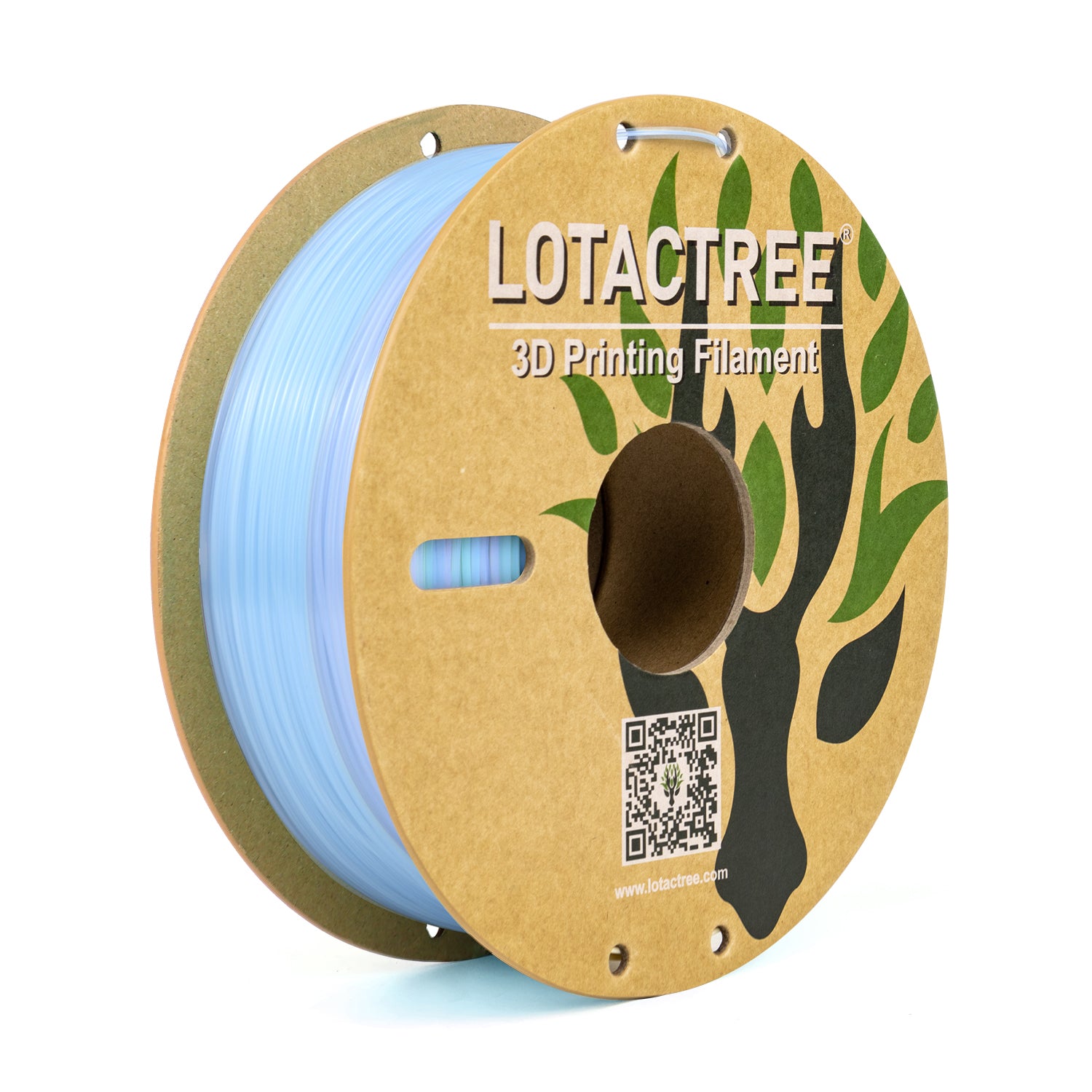 Translucent PLA Filament, PLA Crystal Gradient Filament, Light Transmission, 3D Printer Filamentm 1.75mm, 1KG Spool (2.2 lbs)