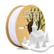 White PLA Force Filament, 3D Printer Filament 1.75mm, PLA Filament White Vacuum Package 1KG(2.2LBS)