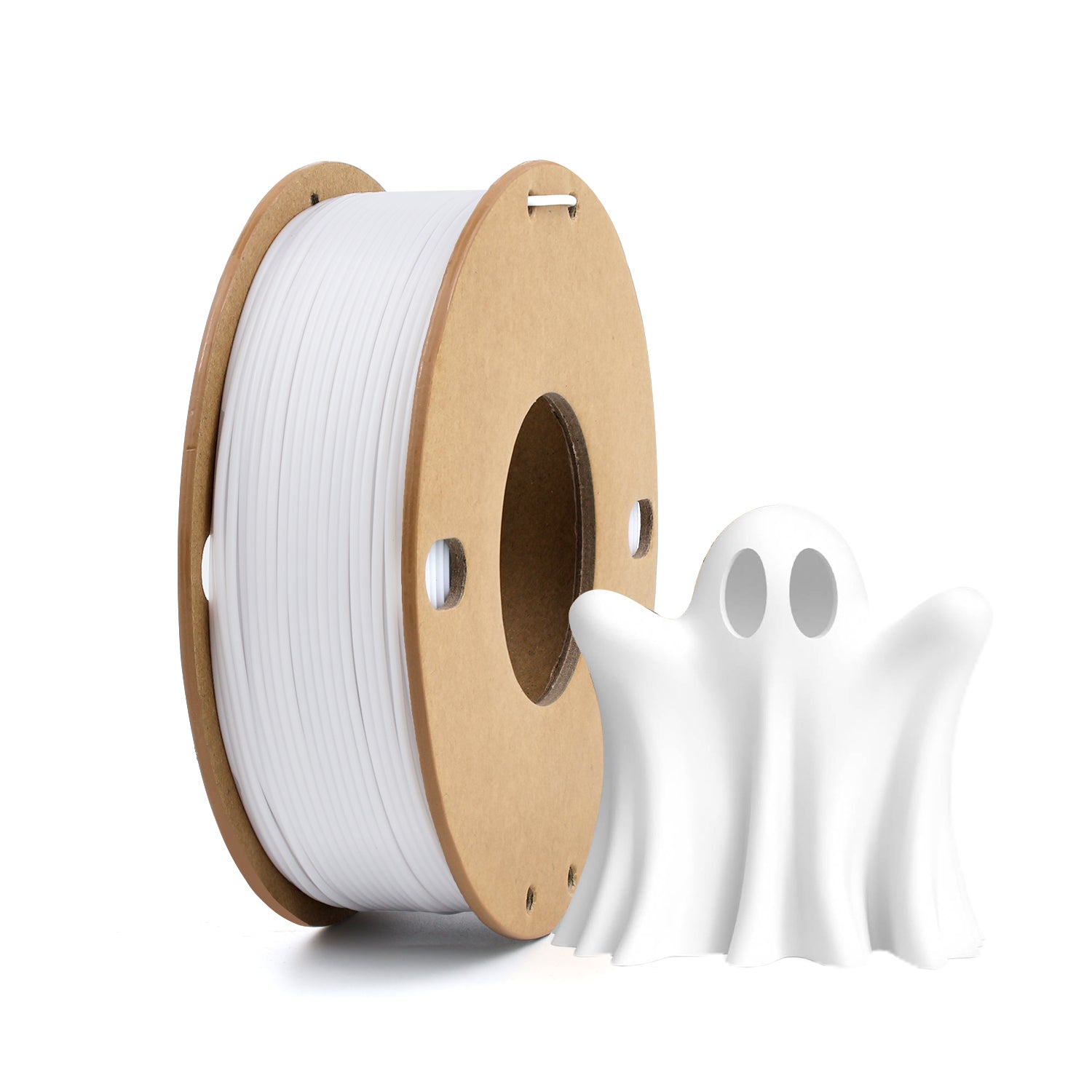 White PLA Force Filament, 3D Printer Filament 1.75mm, PLA Filament White Vacuum Package 1KG(2.2LBS)