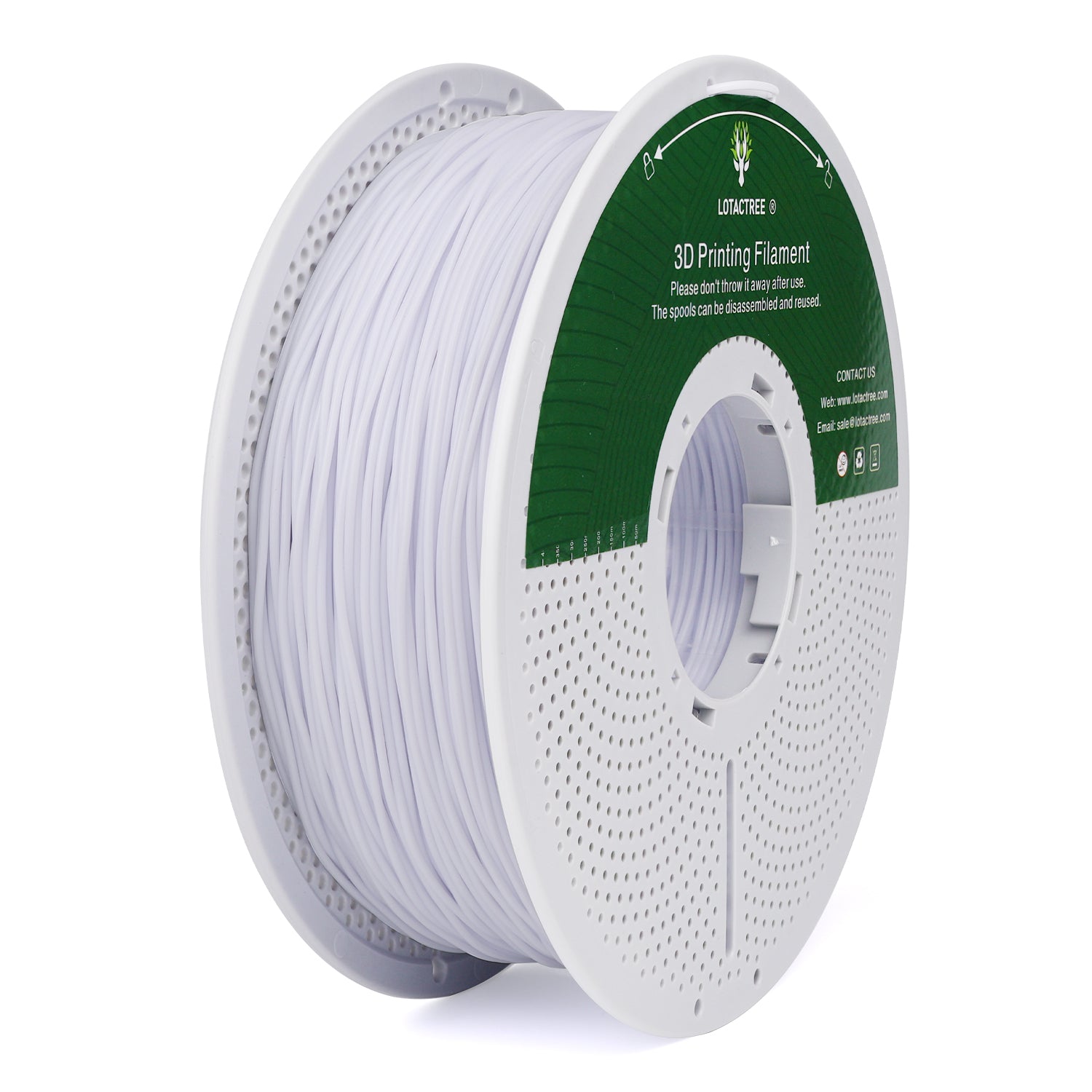 White TPU Filament 1.75mm, 95A Rubber-Like 3D Printer Filament, Flexible TPU Filament Accuracy +/-0.03mm