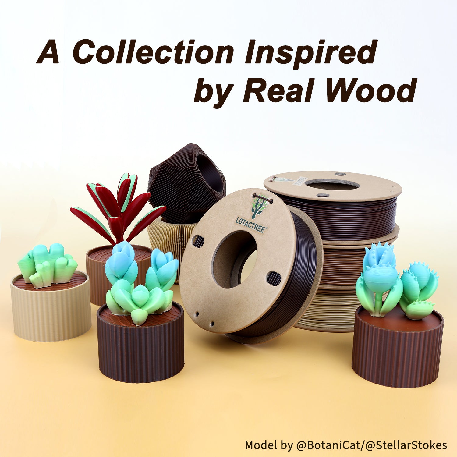 Wood_PLA_Force_3D_Filament_Lotactree_4Color_Set_250g_x_4