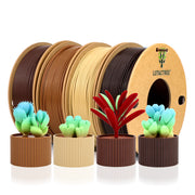 Wood PLA Force 3D Filament Lotactree 4-Color Set, 250g x4