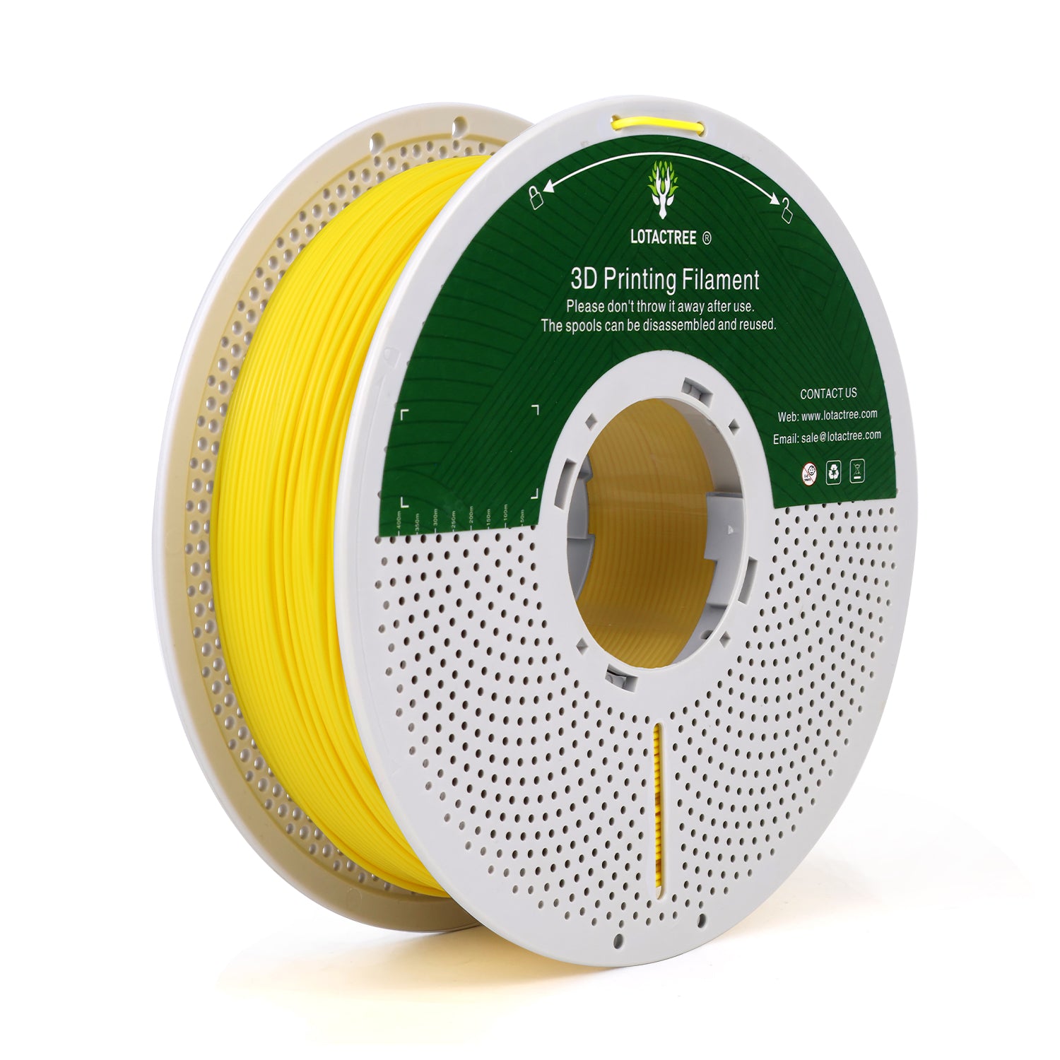 Yellow PLA Force Filament, 3D Printer Filament 1.75mm, Fits Most FDM 3D Printers 1KG(2.2LBS)