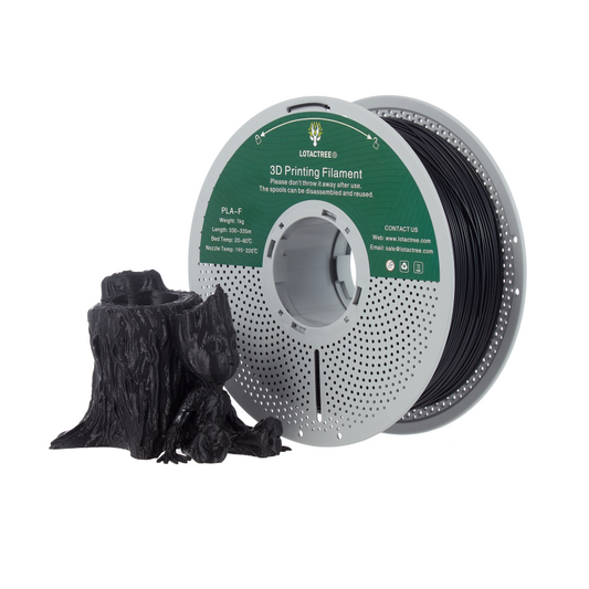 PLA-F 3D Filament Black Lotactree